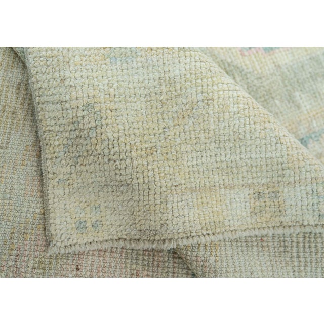 Turkish Oushak Rug 2'10"x 7'9" #19462 For Sale In Houston - Image 6 of 8