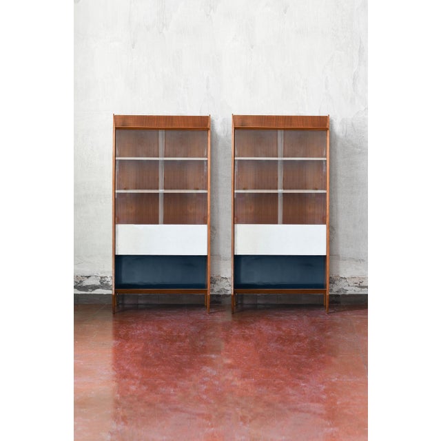Shelves with Riser By Eugenia Alberti Reggio, 1950s, Set of 2, in Flawless conditions. Designed 1950 to 1959 I have...