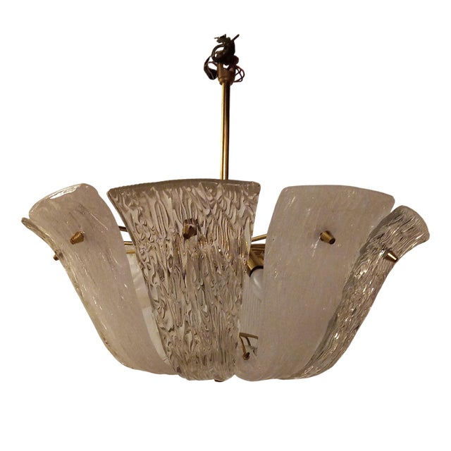 Basket Chandelier by J.T. Kalmar for Kalmar, Austria For Sale