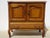 Small cabinet with a swiveling top, ideal for a tv or pc screen. made entirely of oak and light oak veneer. scalloped top...