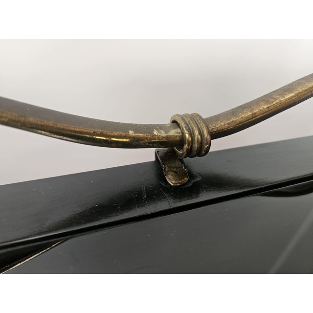 Art Deco Sideboard in Rosewood with Black Glass Top attributed to Vittorio Dassi, 1940 For Sale - Image 10 of 18