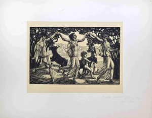 Raphaël Maurice, The Three Dancers, Woodcut, 1920s-1940s