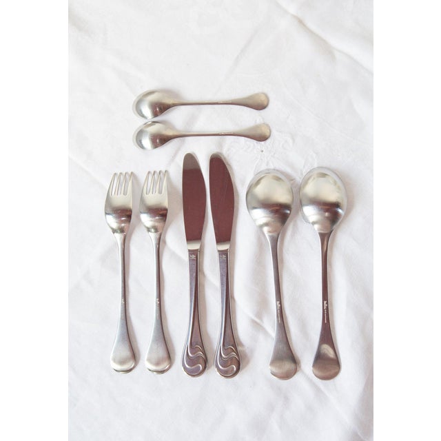 Asimmetria Cutlery by Bjorn Wiinblad for Rosenthal, 1970s, Set of 8 For Sale - Image 7 of 10