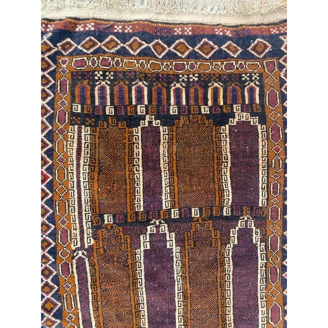 Small Vintage Baluch Afghan Rug For Sale - Image 15 of 18