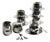 Italian Stainless Steel Espresso Set by AMC Art Design, 1980, Set of 20 For Sale