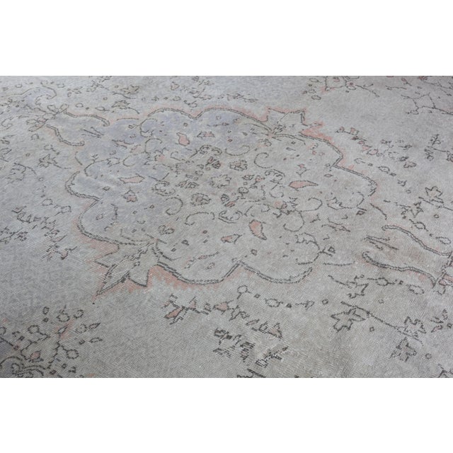 1970s Vintage Turkish Nomadic Kilim Rug - 7′1″ × 10′9″ For Sale - Image 4 of 15