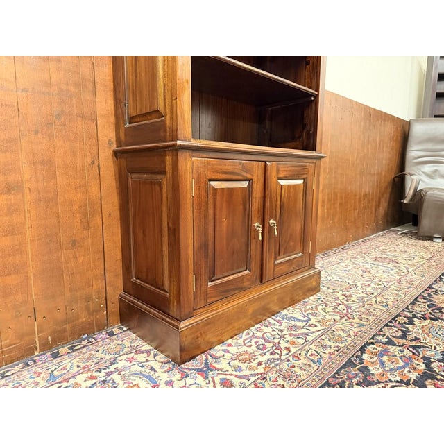 Brown English Bookcase in Teak For Sale - Image 8 of 13