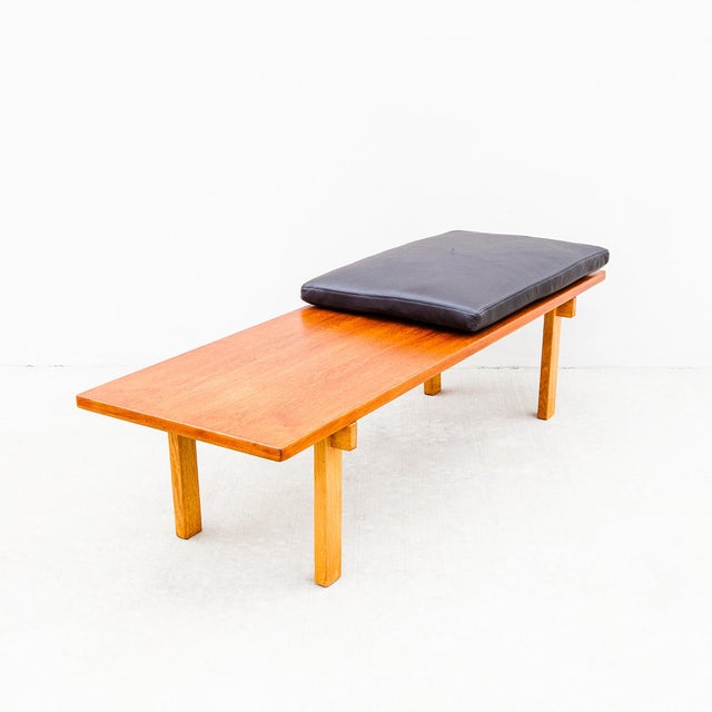 Studio Crafted Teak & Oak 1960s Danish Modern Bench or Coffee Table For Sale - Image 14 of 14