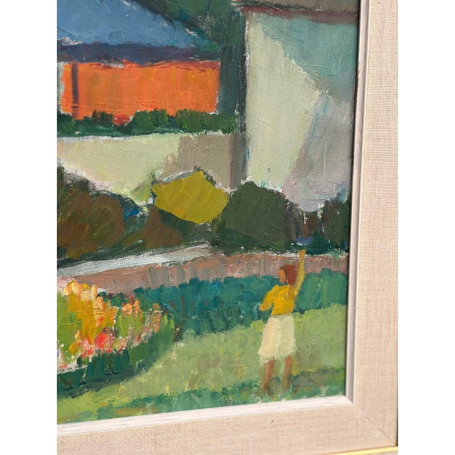 Carl Magnus Lindqvist, Summer Cottage, 1960s, Oil on Canvas, Framed For Sale - Image 8 of 18