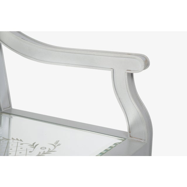 Silver Custom Phillip Starck Mirrored Louis XVI Style Chairs, Cliff Hotel San Francisco - A Pair For Sale - Image 8 of 11