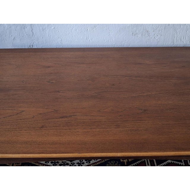 Mid-Century Modern Danish Teak Dining Table with Curved Top, 1960s For Sale - Image 5 of 8