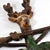 Antique Stag, Rabbit and Fowl Matchstick Holder For Sale - Image 4 of 10