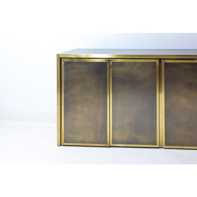 Vintage Sideboard in Brushed Brass from Belgo Chrom, 1970s For Sale - Image 15 of 18