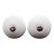 Pair of Vintage 1.25 In. White Ceramic Round Cabinet Knobs For Sale