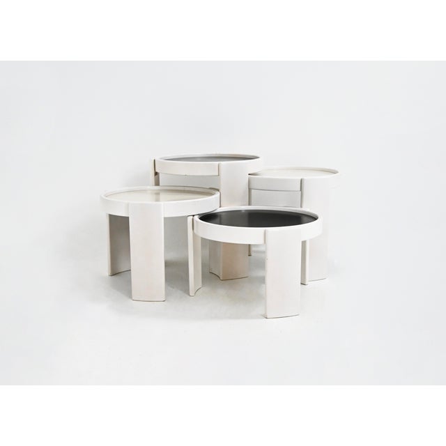 1960s Model 780 Nesting Tables by Gianfranco Frattini for Cassina, 1960s, Set of 4 For Sale - Image 5 of 13