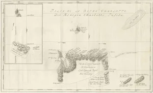 Antique Chart of the Santa Cruz Islands, 1774