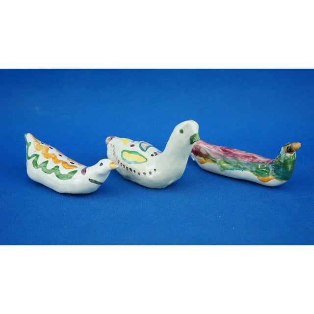 20th Century Ceramic Animal and Bird Sculptures in the style of Vietri Studeman from Icaro, Rhodes, Greece, Set of 3 For Sale - Image 4 of 18