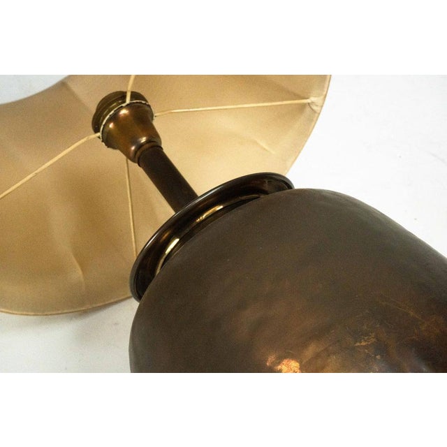 Metal Mid-Century Modern Italian Brass Table Lamp, 1960s For Sale - Image 7 of 12