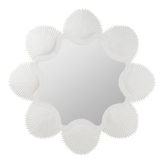 Megan Molten x Cooper Classics Norma Shell Wall Mirror For Sale