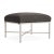 Brown Jordan Venetian Ottoman, Dove frame with Fusion Charcoal fabric For Sale - Image 12 of 12