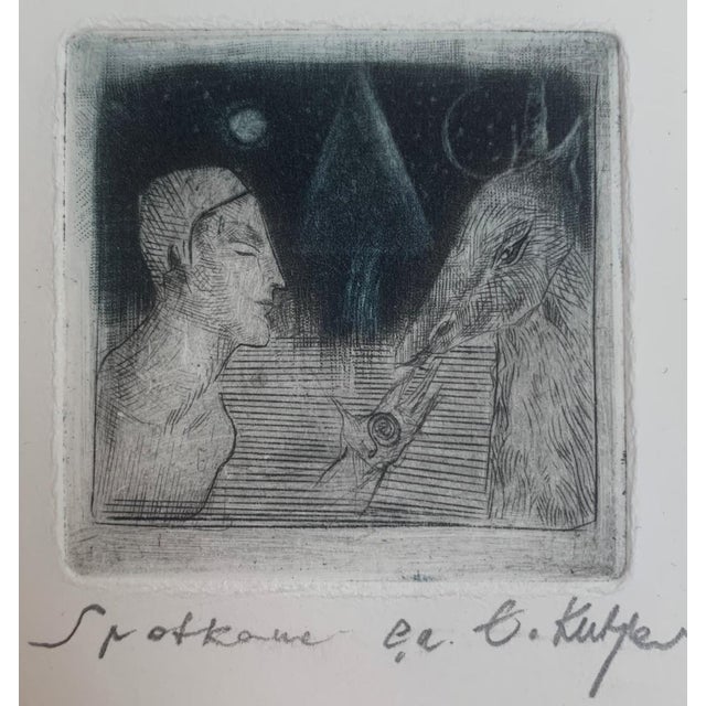 Ewa Kutylak, Rencontre, Mezzotint and Drypoint on Paper, 2013 For Sale - Image 4 of 5