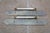Brass 2 Vintage Brass Neoclassical Ribbon & Reed Door Pulls W Backplate 7.5" For Sale - Image 8 of 10