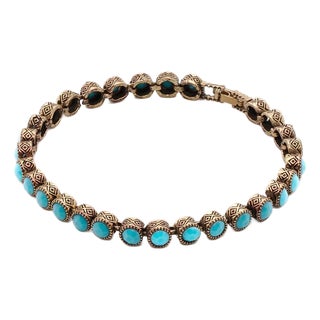 Turquoise Tennis Bracelet For Sale