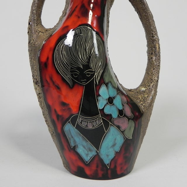 Vintage Fat Lava Vase from Vallauris, 1950s For Sale - Image 15 of 18