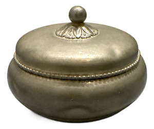 Art Deco MT Metal Alloy Circular Box by Just Andersen for Gab, 1930s