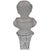 French Antique Unsigned Baccarat French Frosted Crystal Bust of Young Napoleon II on Pedestal Base For Sale - Image 3 of 10