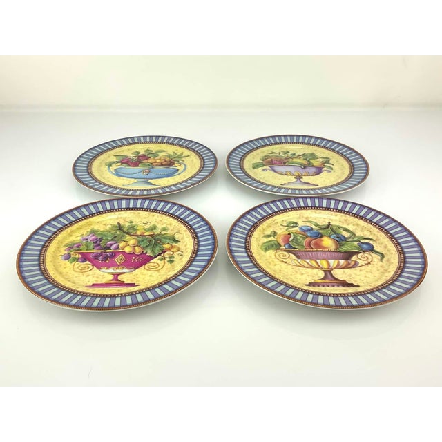 Email De Limoges (Enamel of Limoges) Porcelain Plates From The"Renaissance" Collection by I. Godinger For Sale - Image 9 of 9