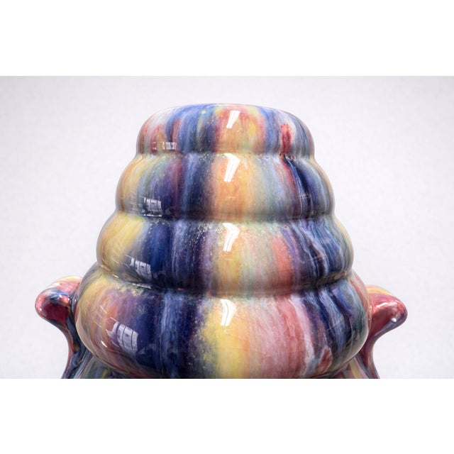 Glazed Ceramic Vases from Elgé, France, 1950, Set of 2 For Sale - Image 4 of 6