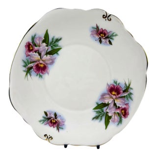 Vintage English Royal Windsor Duchess Bone China Sandwich or Cake Plate For Sale