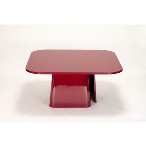 Not Yet Made - Made To Order Ooma Burgundy Lacquered Glass Dining Table by Reda Amalou Design For Sale - Image 5 of 9