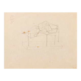Seymour Lipton Sculpture Study Pencil on Paper For Sale