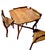 Camel Mid-Century French Provencial-Style, Child-Size Nesting Table and Four Chairs For Sale - Image 8 of 9