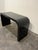 Mid-Century Modern Mid Century Black Laminate Waterfall Console For Sale - Image 3 of 5