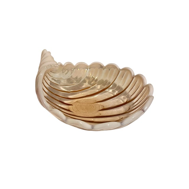 Mid 20th Century Duncan and Miller Sanibel Pink Shell Centerpiece Bowl For Sale - Image 4 of 7