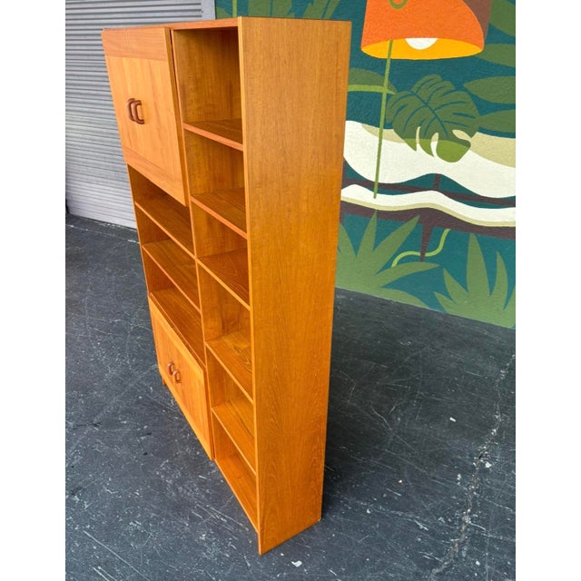 Danish Teak Domino Møbler Bookcase For Sale - Image 4 of 10