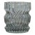 Vintage Martin Freyer for Rosenthal Studio 'Striated Series' Textured Clear Glass Vase Sculptural Modernist Form For Sale