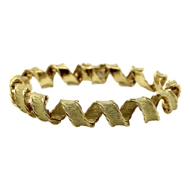 アクセサリー 1990s VINTAGE TIFANY TASSEL BRACELET Tiffany & Co. Gate Link Bracelet Circa 1990 18kt Yellow Gold
