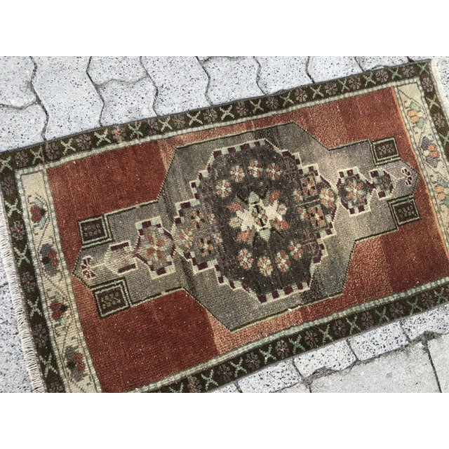 Tribal 1960s Vintage Bohemian Wool Rug For Sale - Image 3 of 6