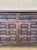 1940s Spanish Rustic Carved Solid Wood Sideboard with Wrought Iron Details For Sale - Image 4 of 9