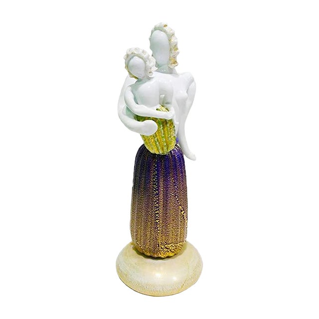 Motherhood Sculpture by Napoleone Martinuzzi & Ercole Barovier for Barovier e Toso, 1934 For Sale
