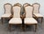 This is a stunning set of six vintage Stanley Furniture French Louis Provincial dining chairs, including two armchairs and...