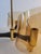 1970s French Space Age Amber Glass & Brass Chandelier Set by Michel Dumas - a Pair For Sale - Image 12 of 15