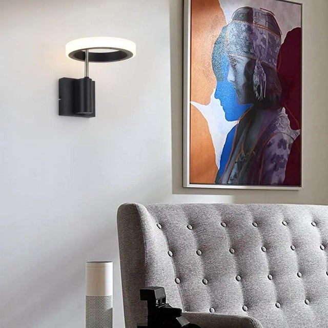 Contemporary Aerial Hardwired Led Wall Sconce - 9", Antique Nickel For Sale - Image 3 of 9