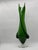 Vintage Green Swirl Torchon Blown Glass Vase attributed to Fratelli Betti, Italy, 1950s For Sale - Image 4 of 7