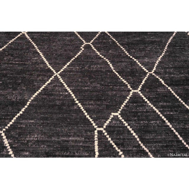 Nazmiyal Collection Large Tribal Moroccan Design Modern Rug For Sale - Image 4 of 10