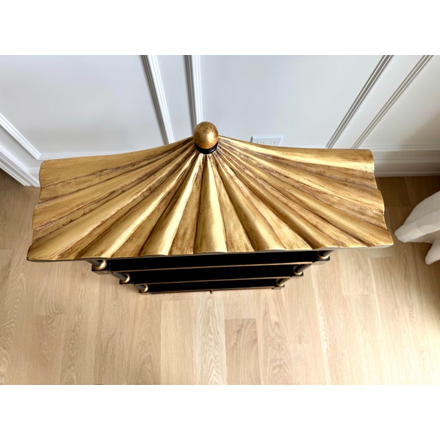 Wood 1970s Union National Chinoiserie Pagoda Wall Étagère / Shelf For Sale - Image 7 of 11